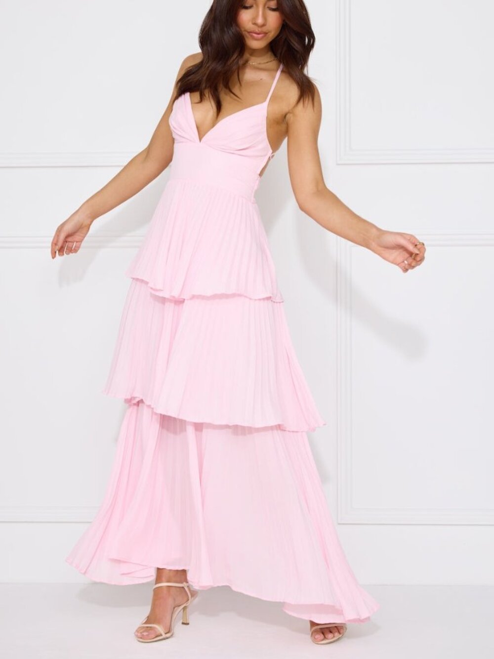 Hello Molly Fashionably Ever After Maxi Dress - Pink - Size XS (US 2)